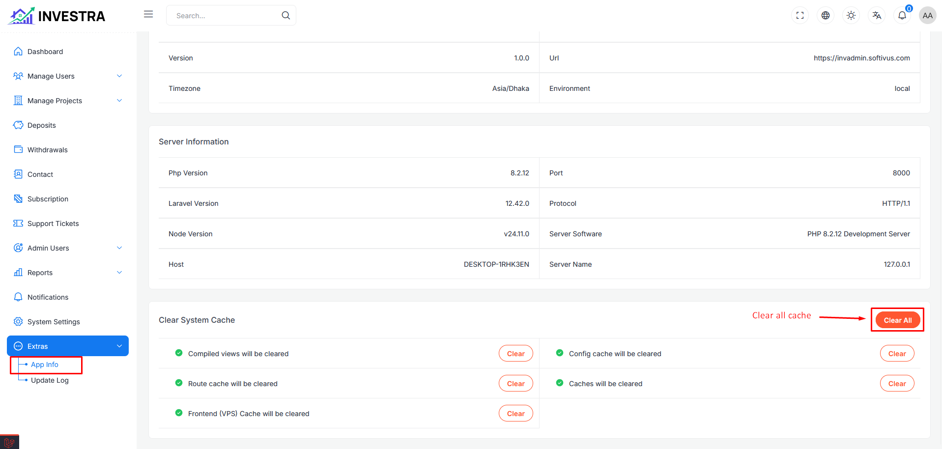 App Info Management