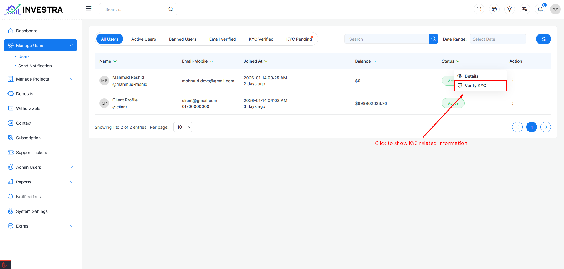 KYC Verification